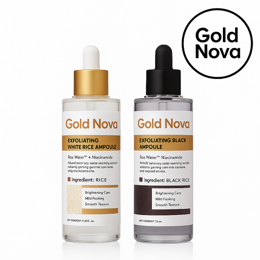 Gold Nova Glow Rice Ampoule Peel Shots