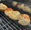 Rullande Grillkorg i Rostfritt Stål – Perfekt för Grönsaker, Pommes & Mer!