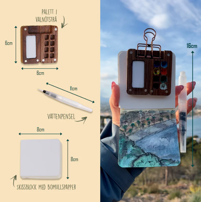 🎨 Gold Nova Watercolor Set – Skapa Var Du Vill