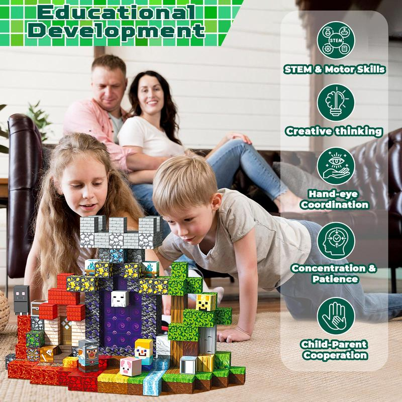 Färgglada Magnetiska Byggklossar - 200 Delar För Kreativa Barn!