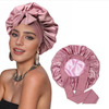 Lyxig Satin Sovmössa med Elegant Rosett – Smaragdgrön