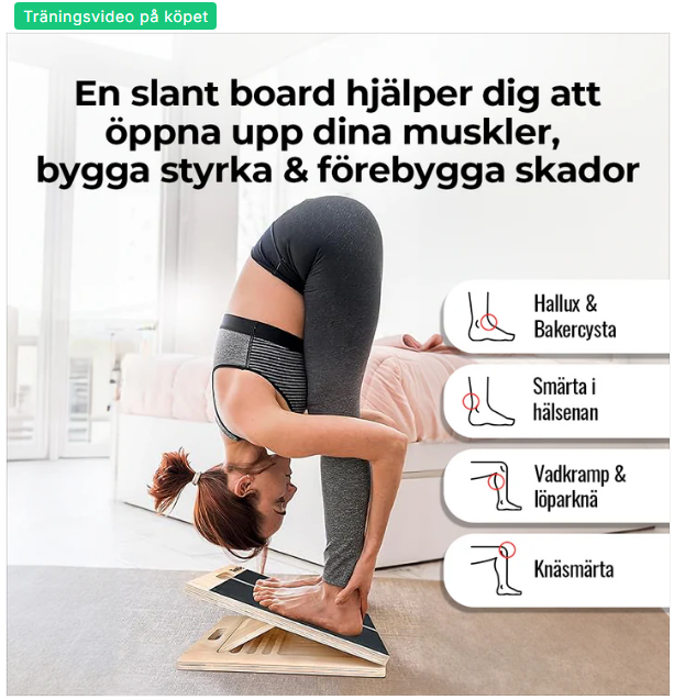 Slant board Original - Förbättra rörlighet, styrka och Balans