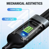 ChargingCable  : 100W Universele 3-In-1 Snellaadkabel