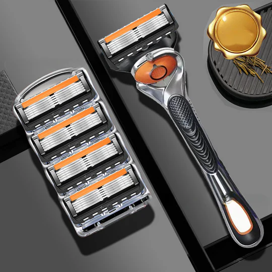 PrecisionRazor - Rakhyvel med flera blad och snabbkoppling för hög precision