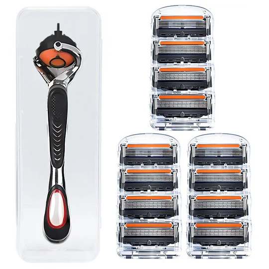 PrecisionRazor - Rakhyvel med flera blad och snabbkoppling för hög precision