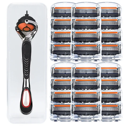 PrecisionRazor - Rakhyvel med flera blad och snabbkoppling för hög precision