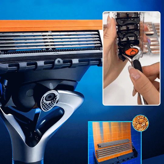 PrecisionRazor - Rakhyvel med flera blad och snabbkoppling för hög precision