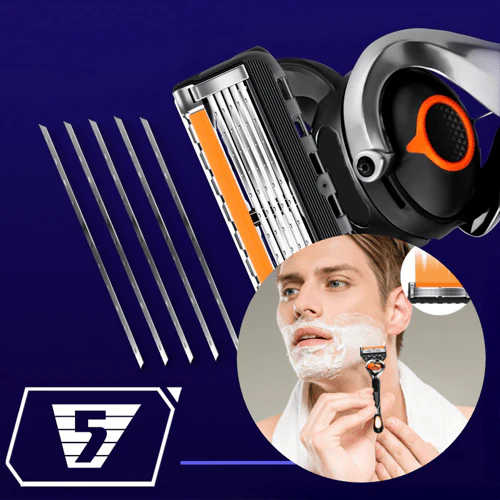 PrecisionRazor - Rakhyvel med flera blad och snabbkoppling för hög precision
