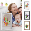 👣 Familjens Handavtryck kit – Minnesskapande konst i ram