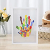 👣 Familjens Handavtryck kit – Minnesskapande konst i ram