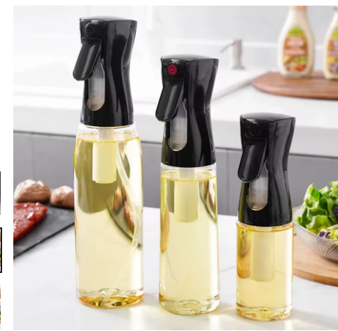 🛒 Premium Oljespray i Glas – För Hälsosam och Stilren Matlagning